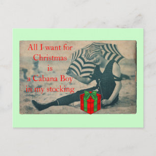 Tout ce que je veux pour Noël/Cabana Boy carte pos