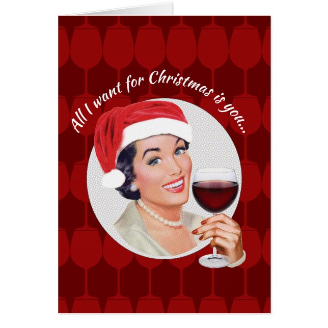 Tout ce que je veux pour Noël, c'est du vin (Devant)