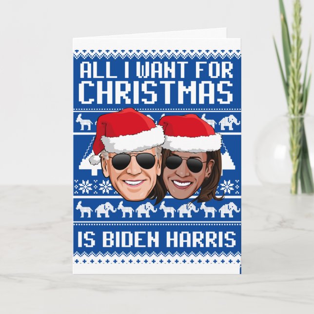 Tout ce que je veux pour Noël est une carte Biden  (Devant)