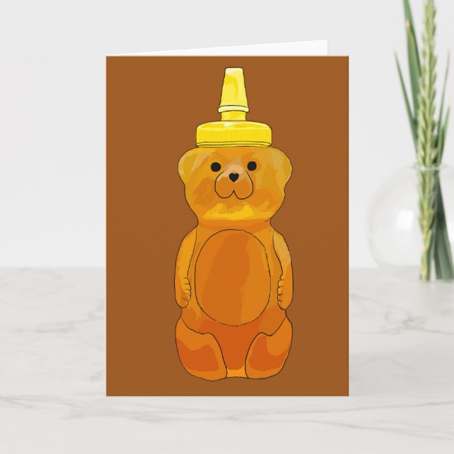 Tout comme Honey marrón cartes de voeux (Devant)