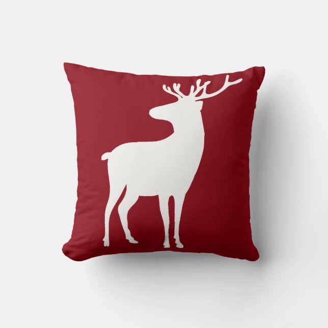 Tout coussin dégrossi du renne 2 de monogramme de (Recto)
