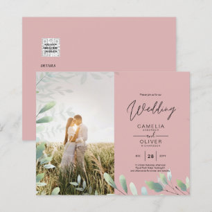 Tout-en-1 Mariage Feuille de verdure Photo Overlay