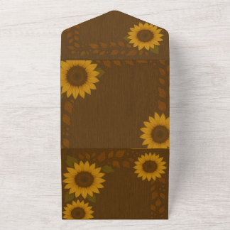Tout En Un All-In-One Sunflower Invitation