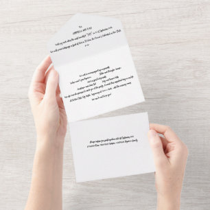 Tout en un Faire-part de mariage