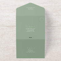 Belle grues en papier Sage Mariage vert