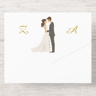 Tout En Un Invitation Conception de mariage à l'aquarelle moderne | Modi