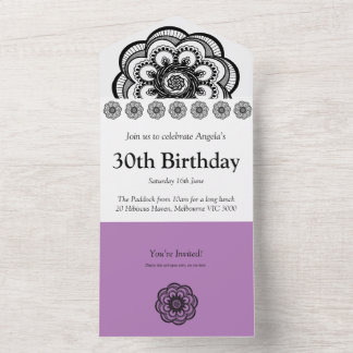 Tout en un Invitation d'anniversaire