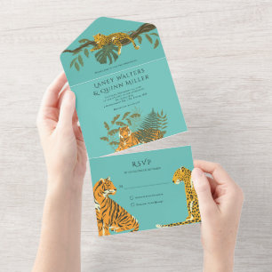 Tout En Un Invitation de mariage tout-en-un pour les grands f