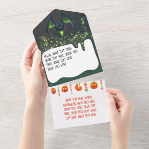 Tout en un Invitation d'Halloween