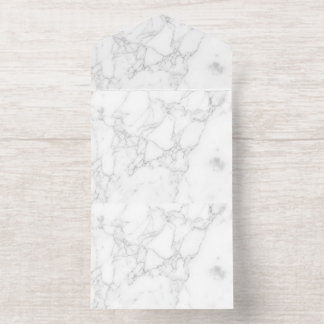 Tout En Un Invitation Marbre Blanc