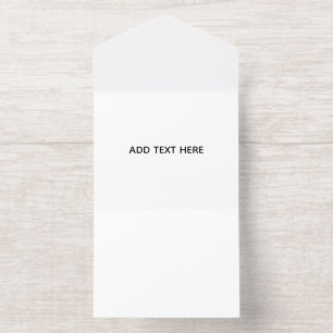 Tout En Un Invitation Minimaliste Blanc Élégant pour Toutes les Occasion