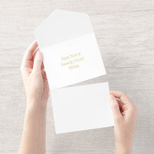 Tout En Un Invitation Modèles de mariage vierges   Élégant Personnalisab