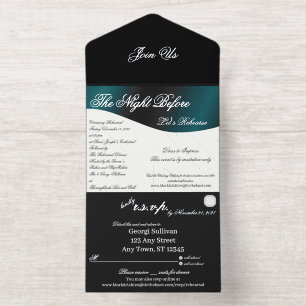 Tout En Un Invitation Nous faisons la collection Tuxedo Réception de dîn