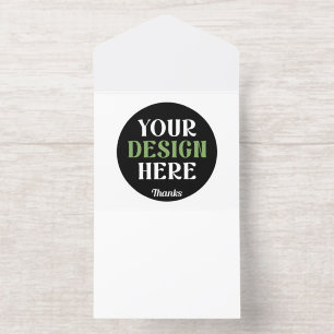 Tout En Un Invitation personnalisé, unique, élégant et minimaliste kiss