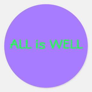 Tout est bien autocollant violet