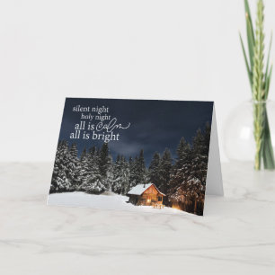 Tout est calme que tout est carte de Noël