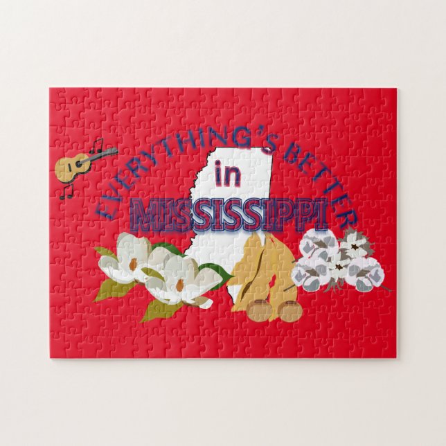Tout est meilleur dans le puzzle du Mississippi (Horizontal)
