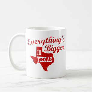 Tout est plus grand au Texas State Shape Mug
