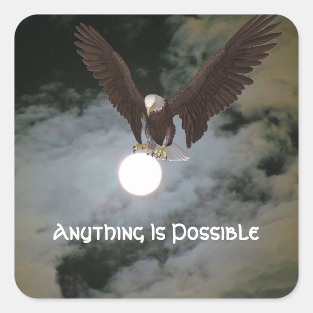 Tout est possible Eagle Inspirational Sticker (Devant)