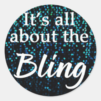 Tout est sur la Bling, Turquoise, Stickers / Seals