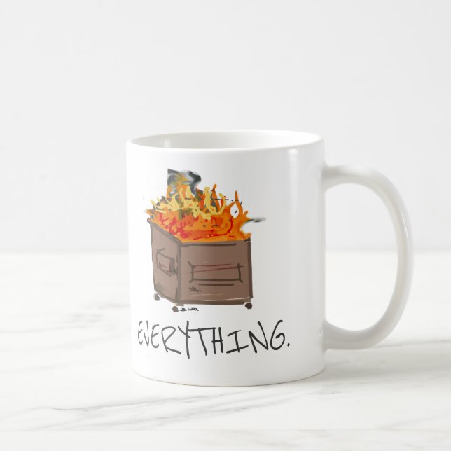Tout est une tasse de café du feu de décharge (Droite)