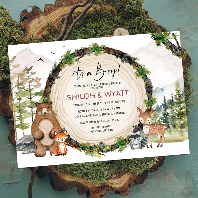 TOUT ÉVÉNEMENT Animaux des bois Invitation (Créateur téléchargé)