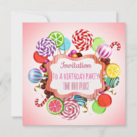 Tout événement Candy Invitation