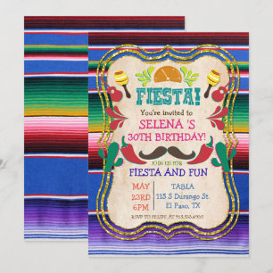 TOUT ÉVÉNEMENT - Invitation à une fête mexicaine F