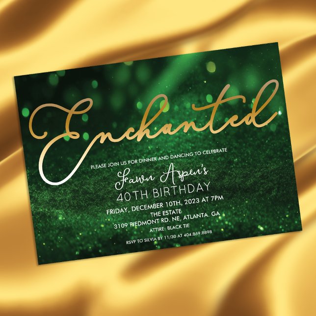 TOUT ÉVÉNEMENT - Invitation de forêt enchantée (Créateur téléchargé)