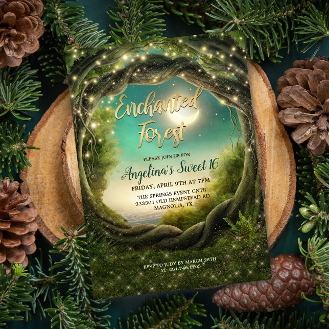 TOUT ÉVÉNEMENT - Invitation de forêt enchantée (Créateur téléchargé)