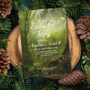 TOUT ÉVÉNEMENT - Invitation de forêt enchantée