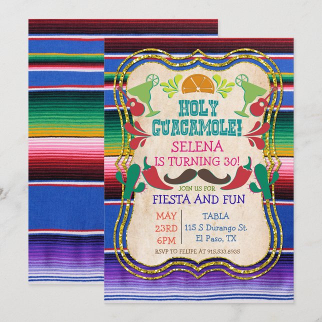 TOUT ÉVÉNEMENT - Invitation de la fête de la Fiest (Devant / Derrière)