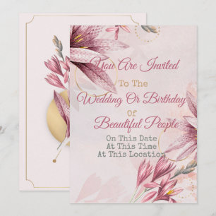 Tout événement Invitation florale