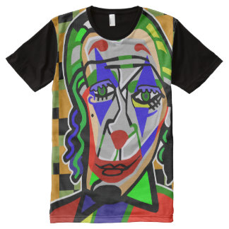 Tout Imprimé T-shirt à visage clown