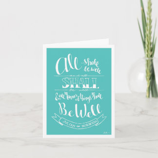 "Tout ira bien" - Carte pour notes