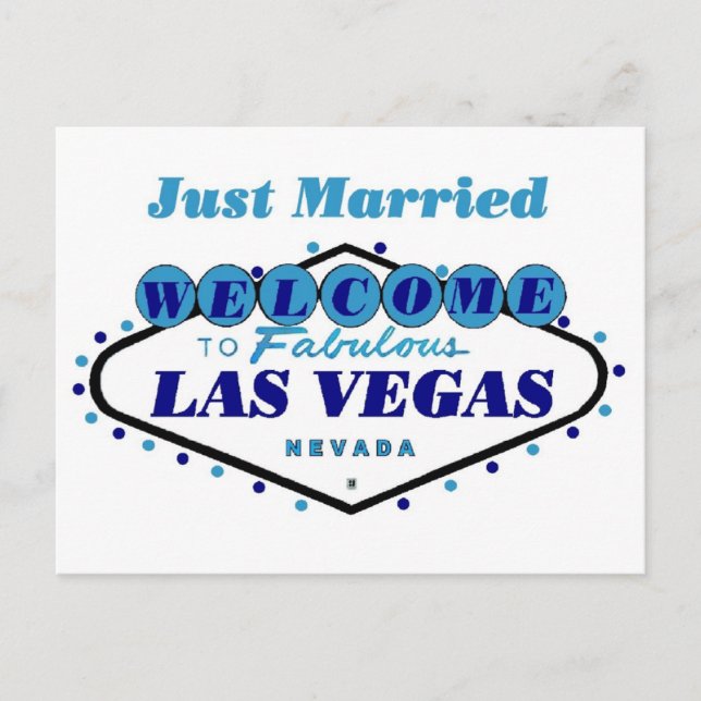 TOUT JUSTE MARIÉS Carte postale de Las Vegas (Devant)