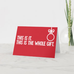 Tout le cadeau - drôle carte de Noël