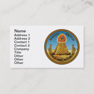 Tout le carte de visite voyant d'oeil -