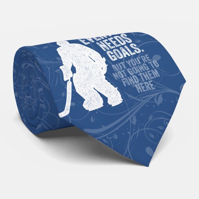 Tout le monde a besoin de buts (Hockey) Cravate (Roulé)