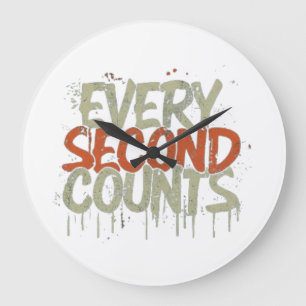 Tout le second compte, horloge murale