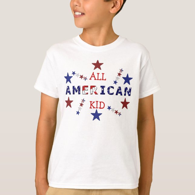TOUT LE T-SHIRT AMÉRICAIN D'ENFANT (Devant)