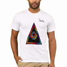 TOUT LE T-SHIRT VOYANT DE GRAFFITI D'OEIL PAR LE