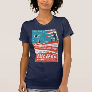 Tout le tout le T-shirt américain d'éclipse