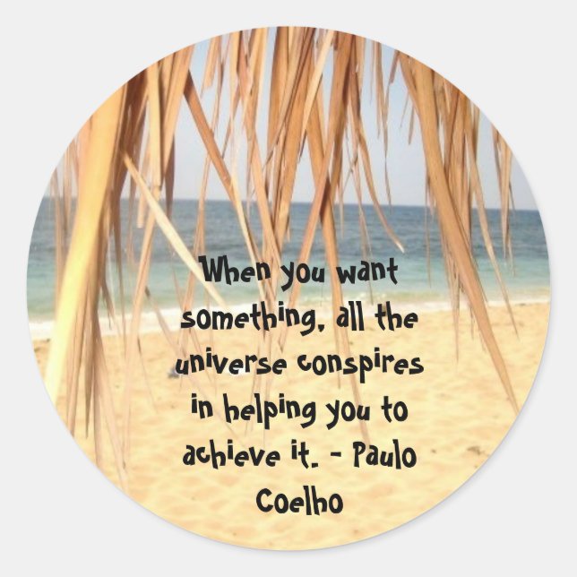 Tout l'Univers Conspires Sticker (Devant)