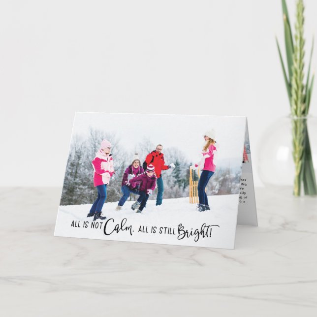 Tout n'est pas calme et drôle Carte photo de vacan (Devant)
