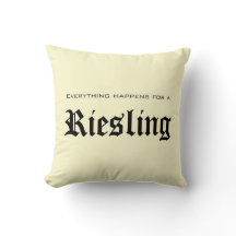 Tout pour un Riesling - coussins de série de vin