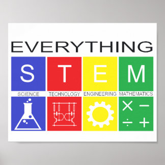 Tout STEM Poster avec texte noir