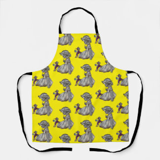 Tout sur imprimer fée violette & tablier fille