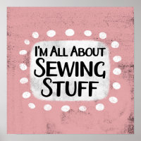 Tout sur la couture Stuff Poster Wall Art