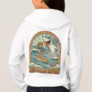Tout va bien drôle graphique rétro requin plage
